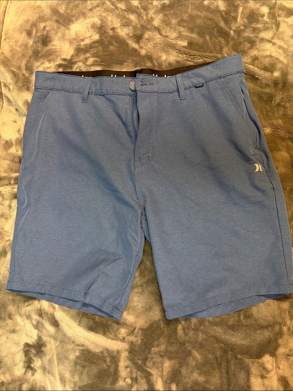 Hurley Men's size 38 Heather Blue Hybrid Stretch Shorts